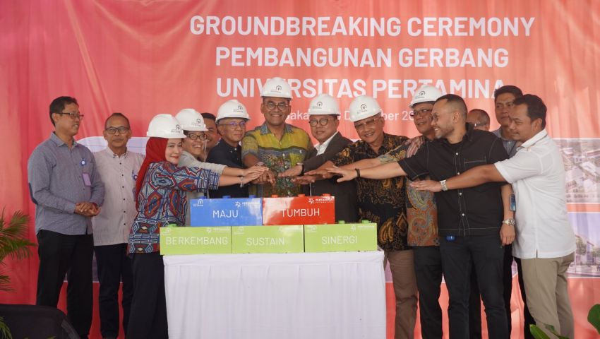 Peletakan Batu Pertama, Pertamina Dukung Pengembangan Kampus Universitas Pertamina