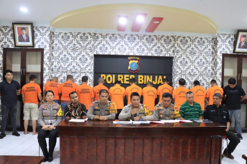 PolresBinjai Gelar Konferensi Pers Terkait Kinerja 2023