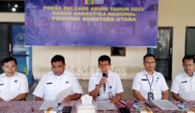 Tahun 2023, BNN Sumut Sita 99,5 Kg Sabu, Tersangka 129 Orang