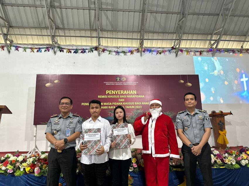 301 Narapida Lapas Kelas IIA P.Siantar Dapat Remisi Natal Tahun 2023, 3 Langsung Bebas