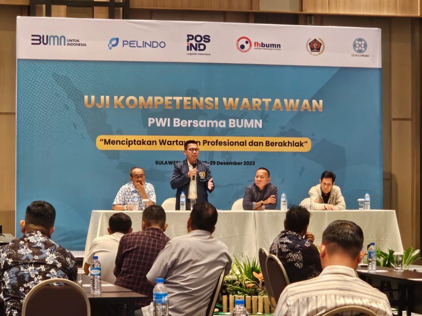 UKW PWI - Kementerian BUMN di PWI Sulut Dibantu Penuh PT Pelindo dan Pos Indonesia