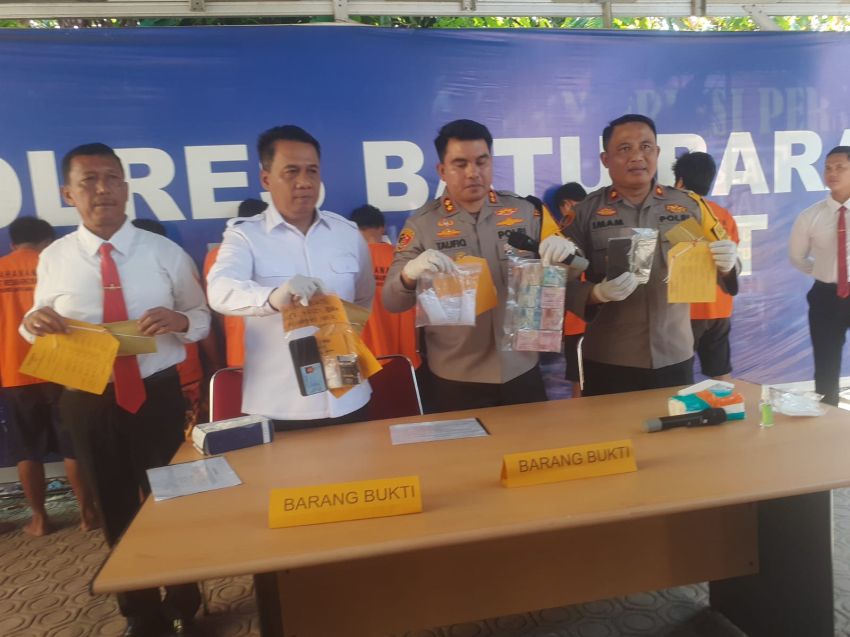 Pengungkapan 7 Kasus Narkoba, 10 Tersangka Melibatkan 1 ASN Di Polres Batu Bara Terkuak