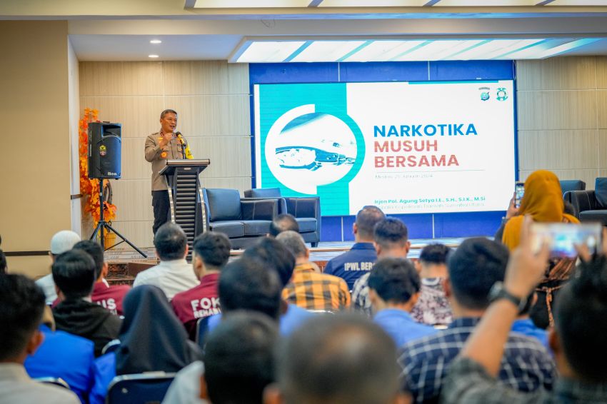 Keynote Speaker di Kampus FISIP USU, Kapolda Sumut Serukan Narkoba Musuh Bersama