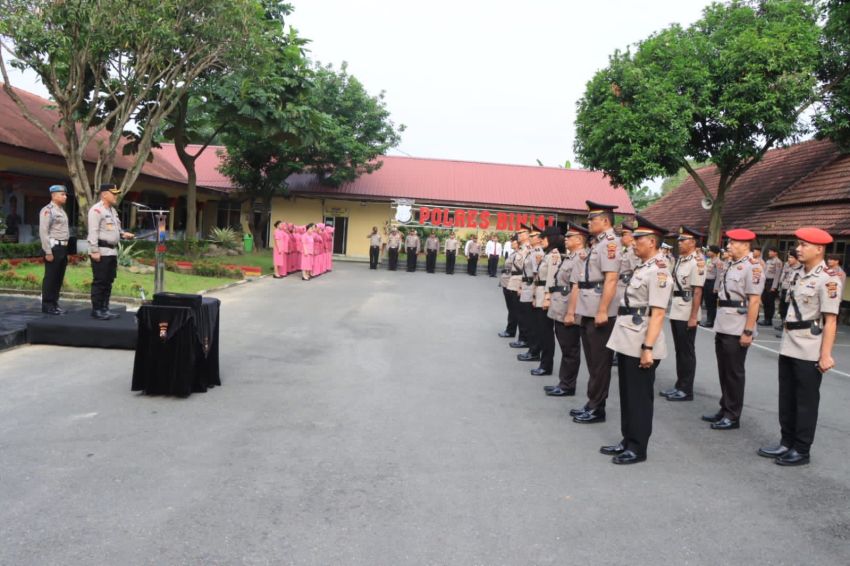 Kapolres Binjai Serahterimakan Jabatan PJU di Polres Binjai