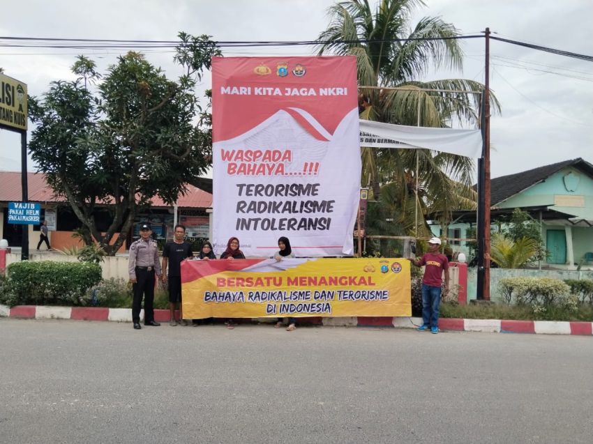 Pencegahan Terorisme, Polda Sumut Pasang Spanduk Tolak Radikalisme