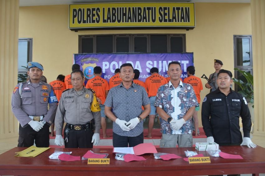 Tempo 17 Hari di 2024, Polres Labusel Tangkap 8 Jaringan Narkoba