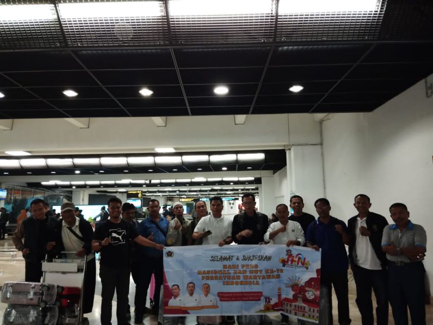 Ketua PWI Sumut, Apresiasi, 17 Anggota PWI Tabagsel Ikuti HPN 2024 di Jakarta