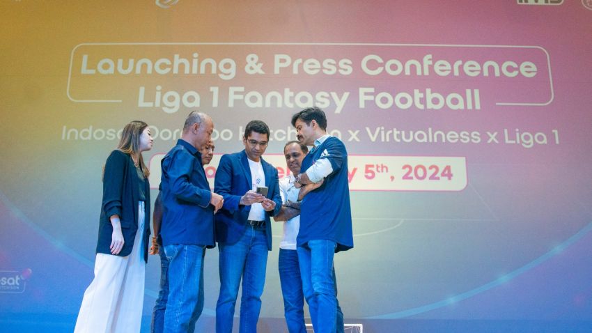 Indosat Ooredoo Hutchison dan Virtualness Luncurkan Liga 1 Fantasy Football