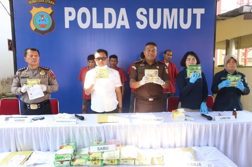 Sita 23 Kg Sabu dan 500 Ekstasi Serta Ganja 69 Kg, Polda Sumut Selamatkan 93 Ribu Lebih Jiwa Manusia Dari Bahaya Narkoba