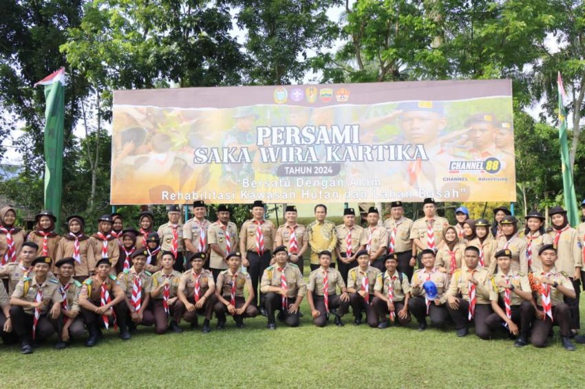 Pembukaan Perkemahan Pramuka Saka Wira Kartika Terpusat Tingkat Kodam