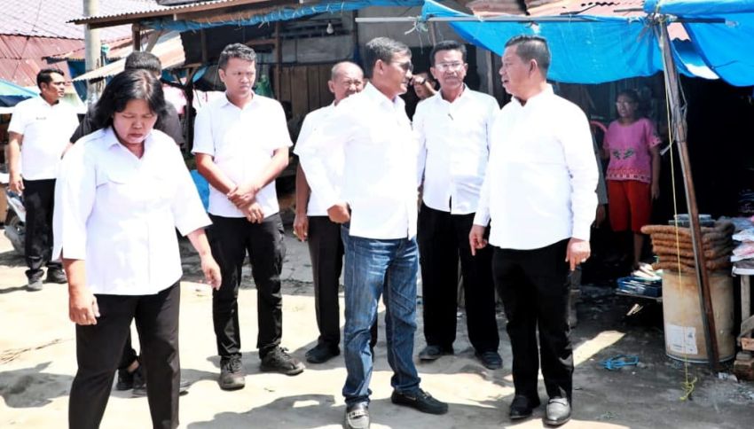 Bupati Simalungun Tinjau Pasar dan Saluran Pembuangan di Kota Perdagangan