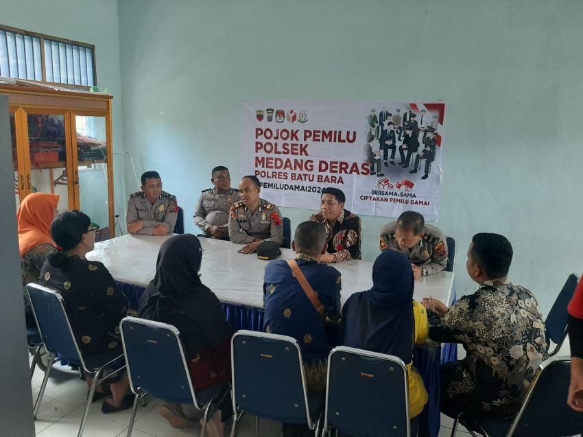 Polsek Medang Deras Terus Lakukan. Pendekatan kepada Masyarakat Jelang Pemilu