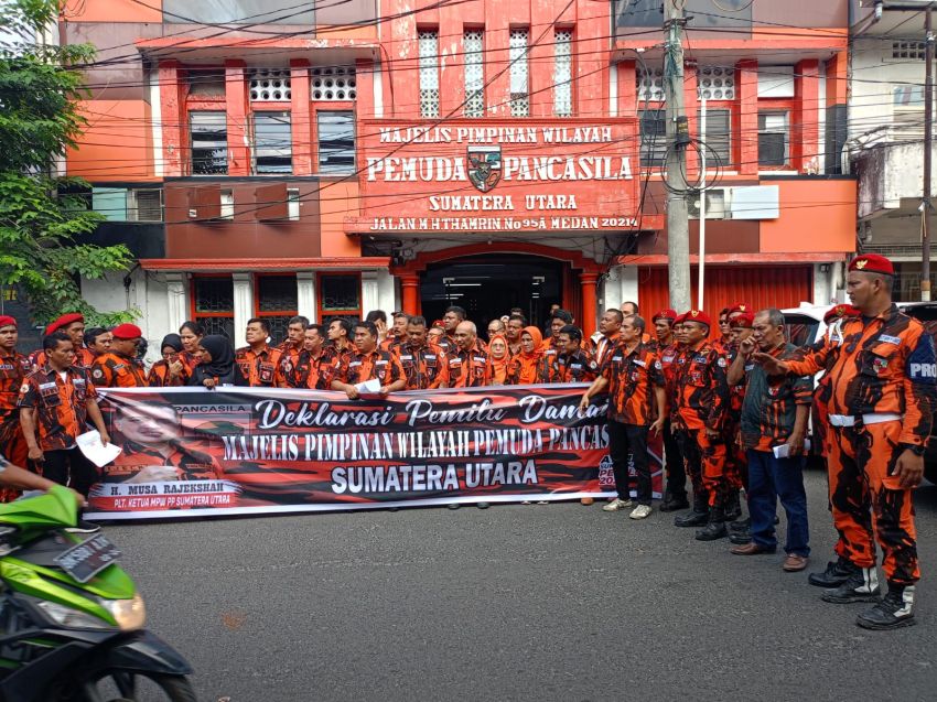 MPW Pemuda Pancasila Sumut Deklarasi Pemilu Damai