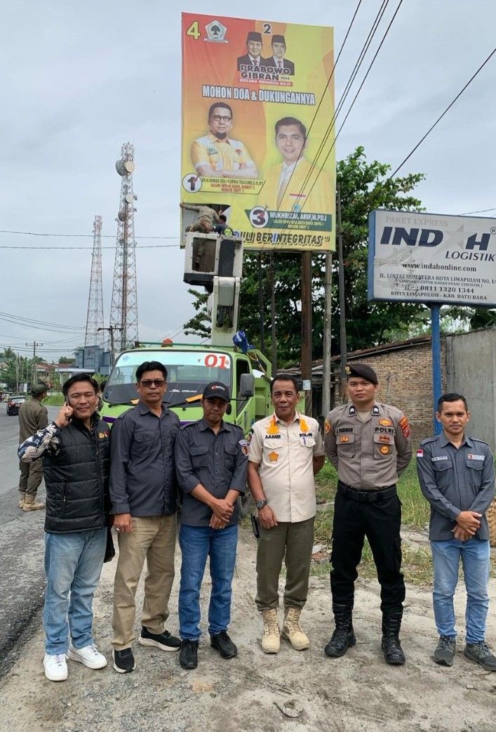 Ketua Bawaslu Batu Bara Pastikan Tidak Ada Lagi APK di Jalan Utama