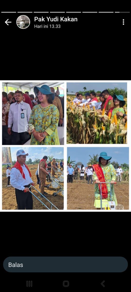 Menteri Pertanian dan Dr Badikenita Sitepu SE.SH.M.Si Tanam dan Panen Jagung, Berharap Bisa Hentikan Impor