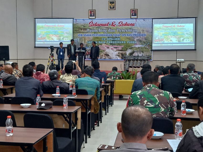 Usaha Pertambangan CV Sipalakki Saroha Raja Pargodung Purba Diresmikan