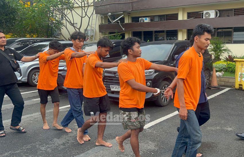 Tampang 5 Pelaku dari PKN Ditangkap Hendak Lakukan Penyerangan, Barang Buktinya Buat Geleng Kepala