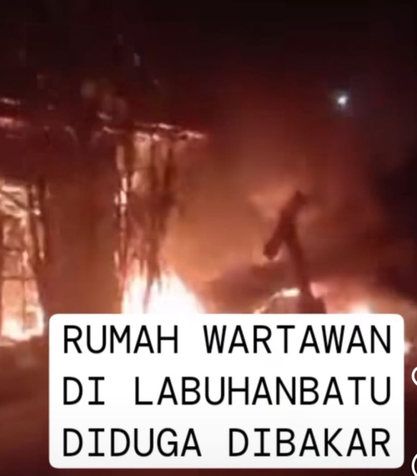 Diduga Disengaja, Ketua PWI Sumut Minta Polres Labuhanbatu Ungkap Pelaku Pembakar Rumah Wartawan