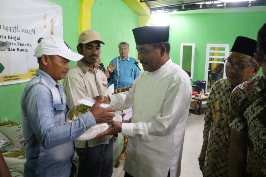 Terima Penghargaan, Walikota Binjai Dan Baznas Gelar Syukuran Dan Bagikan Paket Sembako