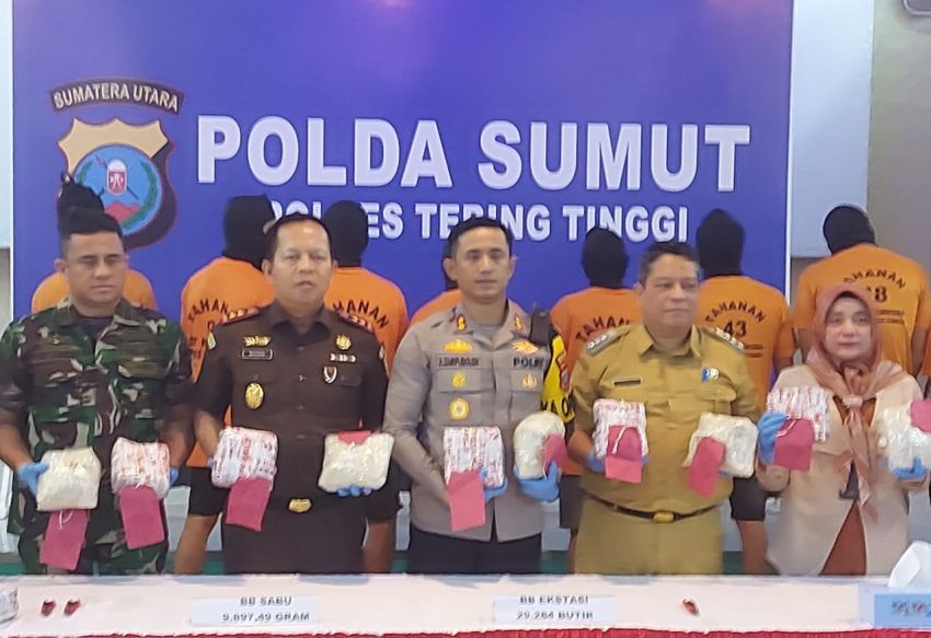 PJ Wali Kota Apresiasi Polres Tebing Tinggi Ungkap Kasus Besar Narkotika