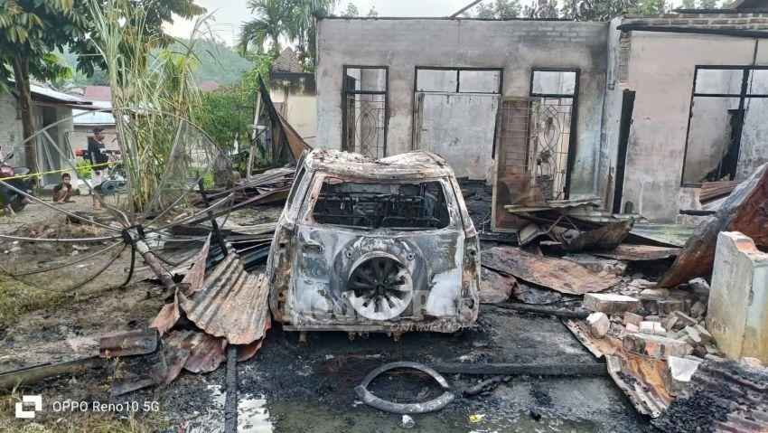 Rumah & Mobil Anggota PWI Labuhanbatu Dibakar OTK