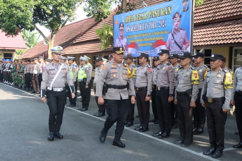 Polres Binjai  Apel Gelar Pasukan  Operasi Keselamtan Toba 2024.