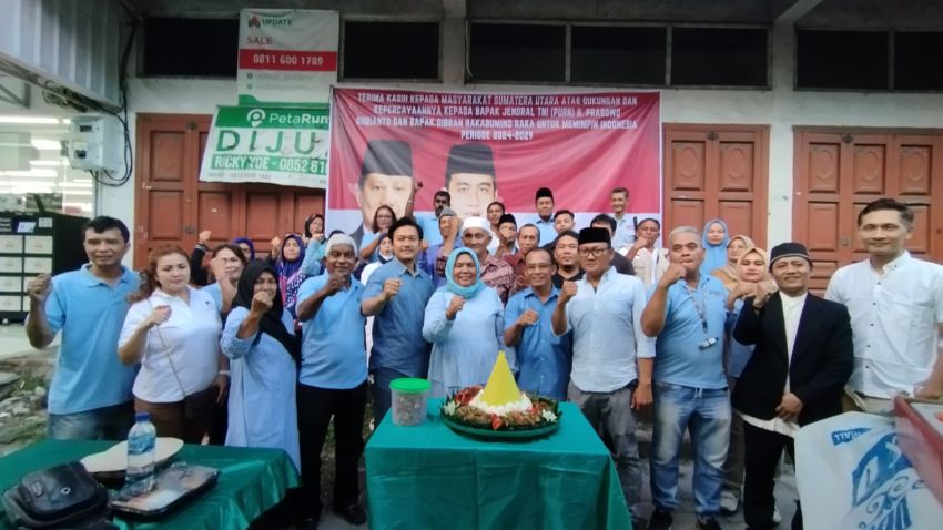 Syukuran Prabowo-Gibran, Posko Relawan-Penggalangan Bagikan Takjil Makan Bersama