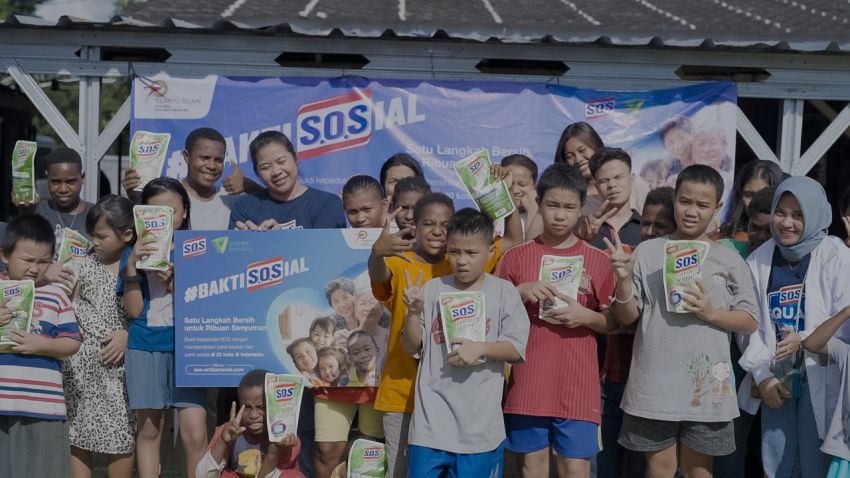 Ciptakan Satu Langkah Bersih untuk Ribuan Senyuman, SOS Hadirkan #BaktiSOSial