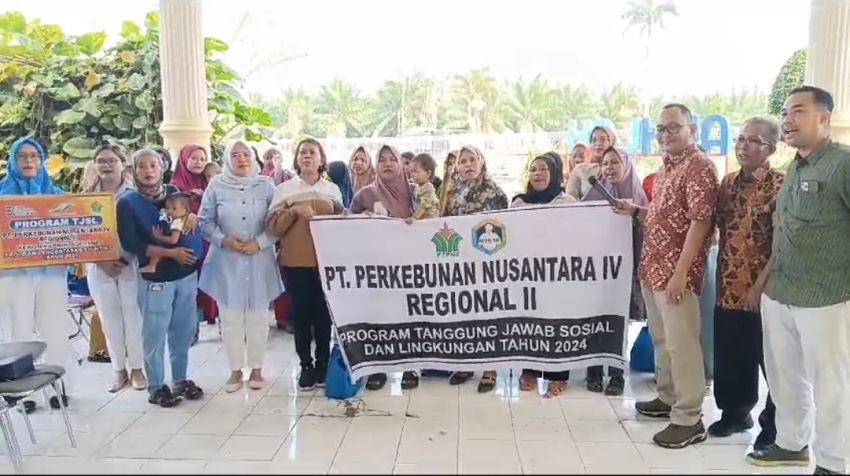 Dukung Program Pemerintah, PTPN IV Regional II Unit Adolina Berikan Makanan Bergizi Kepada Anak Penderita Stunting