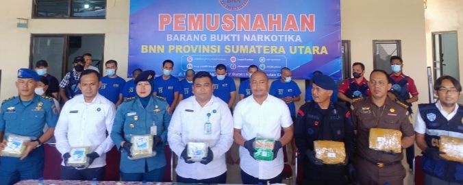 Selama 3 Bulan, BNN Sumut Tangkap 8 Pengedar, BB 7 Kg Sabu dan 10 Kg Ganja