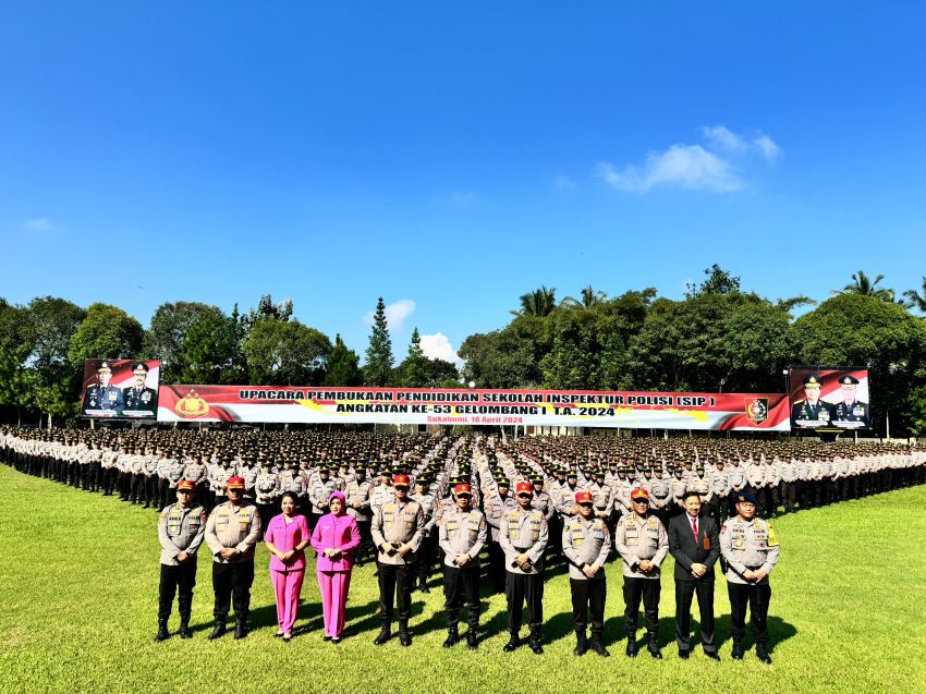 2.000 Personel Bintara Polri Resmi Ikuti Pendidikan Sekolah Inspektur Polisi di Setukpa Lemdiklat Polri Sukabumi