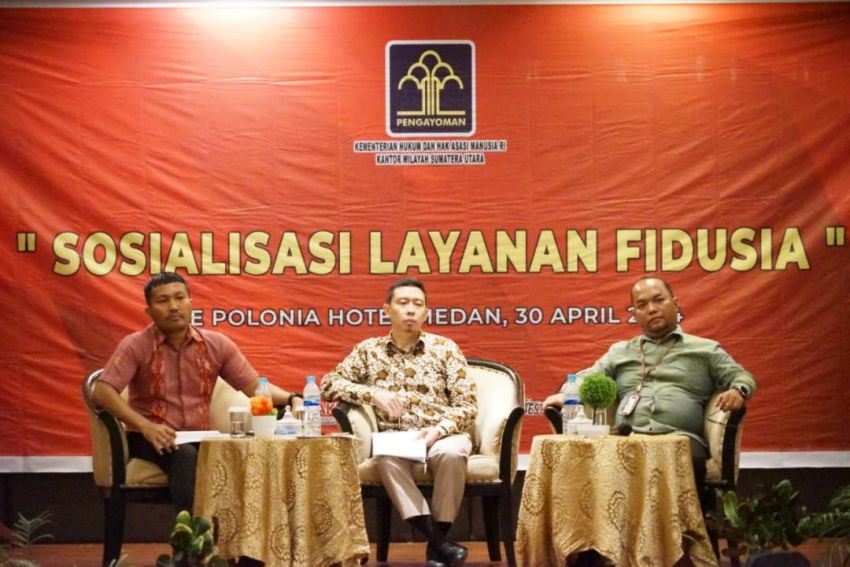 Laksanakan Sosialisasi Layanan Fidusia, Wujud Nyata Kanwil Kemenkumham Sumut Dalam Membangun Kesadaran Hukum