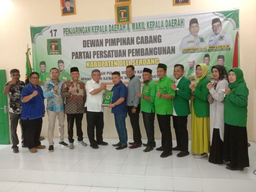 M Ali Yusuf Siregar Resmi Daftar Balon Bupati Deli Serdang ke PPP