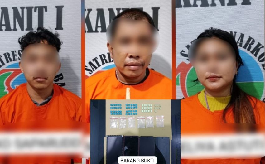 Satres Narkoba Polres Batu Bara Berhasil Ringkus 3 Tersangka Pengedar Pil Ekstasi Lewat Undercover Buy