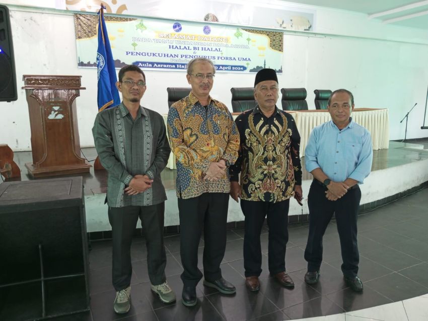 Rektor UMA Prof.Dr Dadan Ramdan Hadiri Pelantikan Pengurus Forum Silaturahmi Alumni Universitas Medan Area Periode 2024-2026