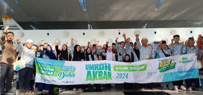 Memasuki Bulan Syawal, Pegadaian Berangkatkan 366 Jamaah Umrah Akbar, 45 Orang dari Medan