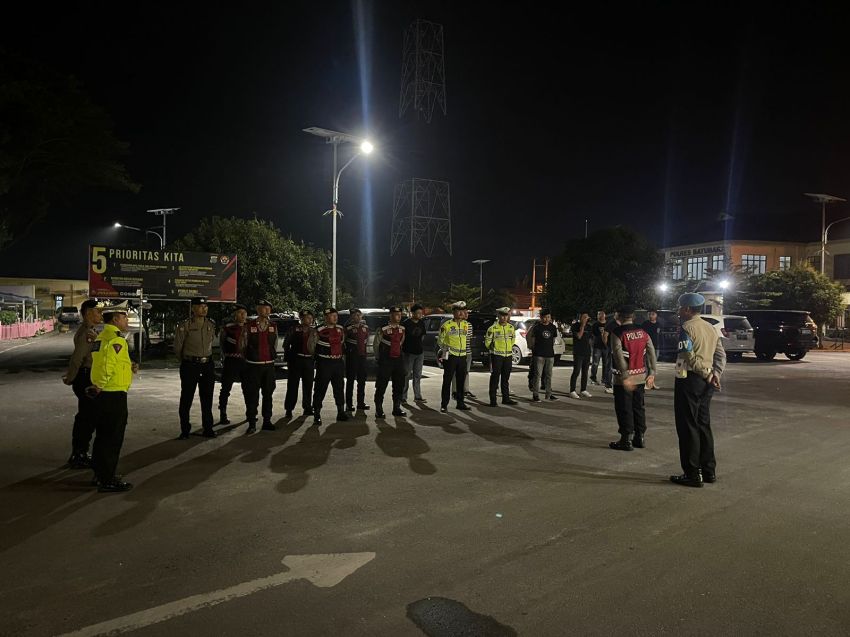 Cegah Aksi Tawuran dan Aksi Kejahatan Lainnya, Jajaran Polsek Polres Batubara Laksanakan Patroli Malam