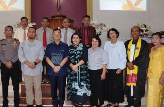 Kapolrestabes Medan Ibadah Minggu di Gereja GBKP Binjai : Awasi Anak dan Keluarga