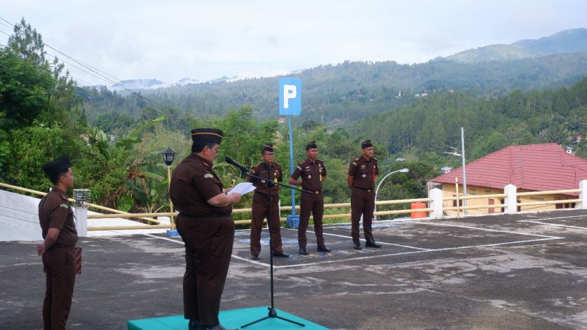 Kejari Mamasa Gelar Apel Peringatan HUT ke 73 Tahun PERSAJA