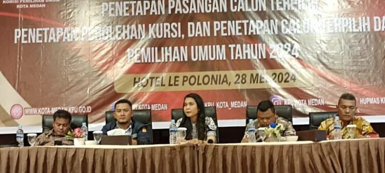 KPU Medan Tetap 50 Anggota DPRD Medan Periode 2024-2029, ini Nama-Namanya