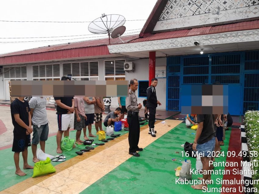 Polres Pematangsiantar Titipkan 18 Tahanan Ke Lapas Kelas llA P.Siantar