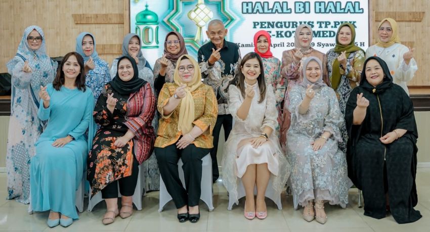 TP PKK Kota Medan Gelar Halalbihalal, Ny Kahiyang Ayu: Pererat Silaturahmi dan Kekeluargaan