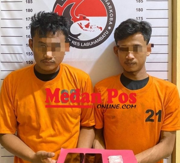 Dua Pengedar Ditangkap, Sat Narkoba Polres Labuhanbatu Sita 14,59 Gram Sabu