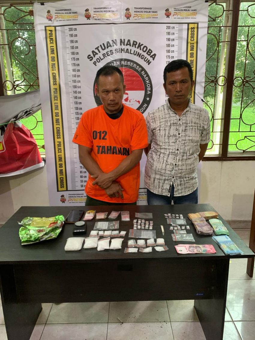 Polsek Perdagangan Ciduk 7 Orang Pengedar Narkoba, 293,59 Gram Shabu Disita