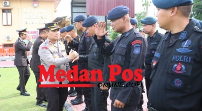 Kapolres Labuhanbatu Pimpin Apel Pelepasan Personel BKO Brimob Poldasu : Ingin Kembali ke Korps Brimob