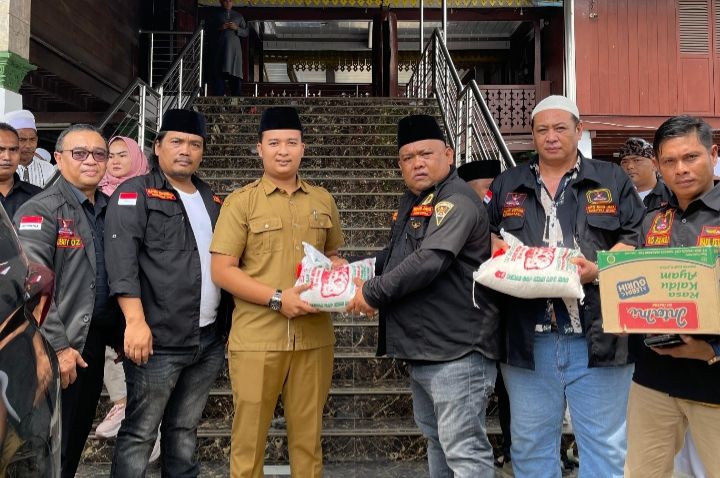 GRIB Jaya Sumut Bersama Walikota Medan Bantu Korban Kebakaran Desa Besilam Babussalam