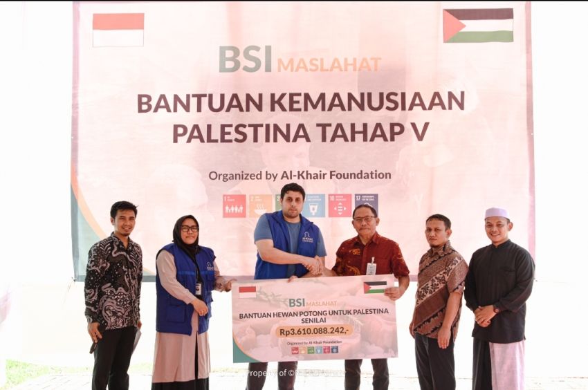 BSI Maslahat Salurkan Bantuan Kemanusiaan untuk Palestina Tahap V