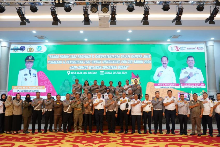 Forum Lalulintas Angkutan Jalan Sumatera Utara Rekomendasikan 10 Kota/kabupaten Dalam Penataan Dan Penertiban Lalulintas Jelang PON XXI 2024
