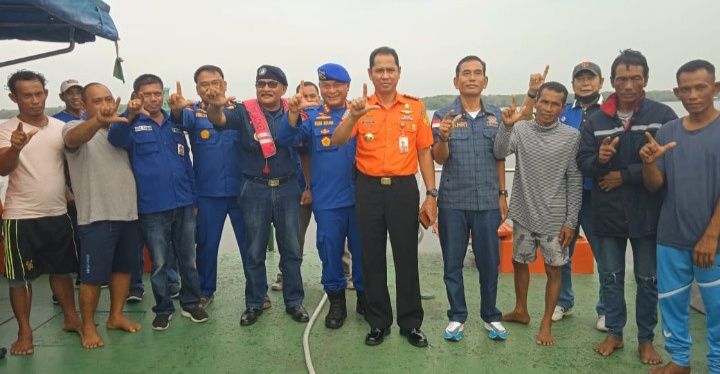 Terapung di Laut Malaka, 5 Nelayan Berhasil di Selamatkan