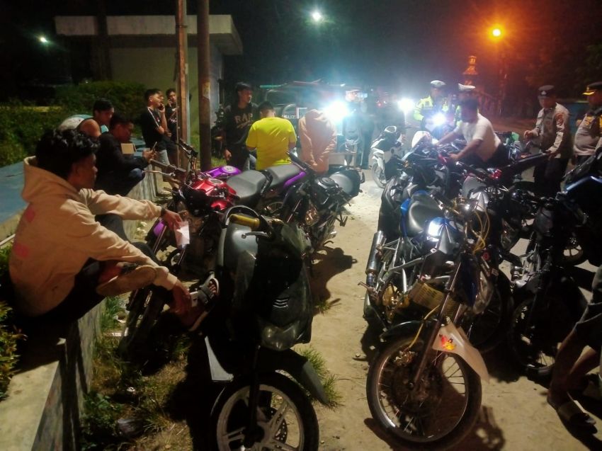 Polres Tanjungbalai Amankan 34 Sepeda Motor dan Mobil Roda Empat